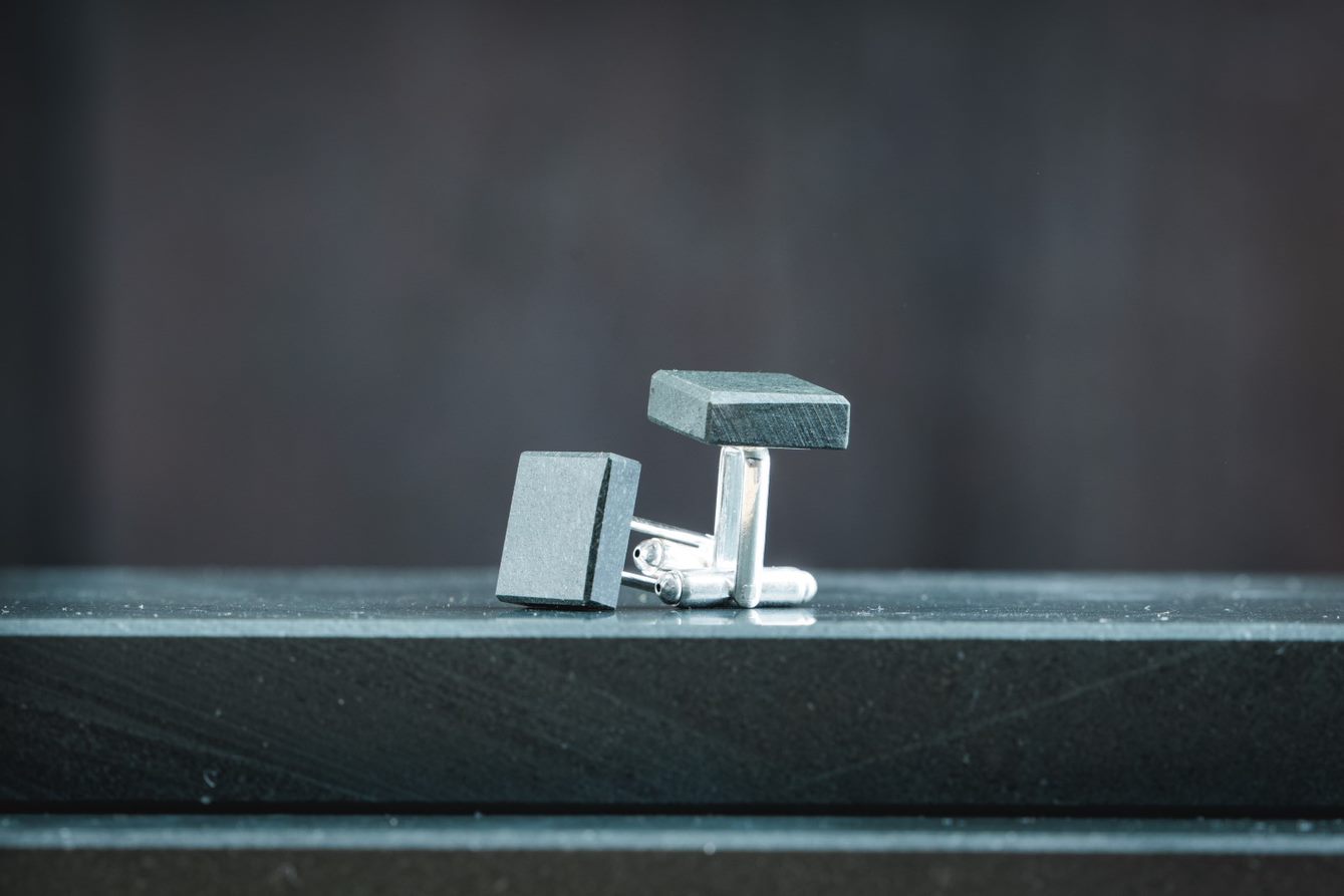 Honister green slate cufflinks