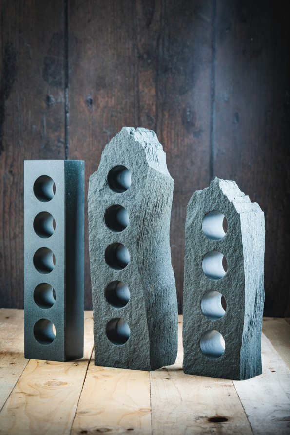 polished & rustic slate spice racks