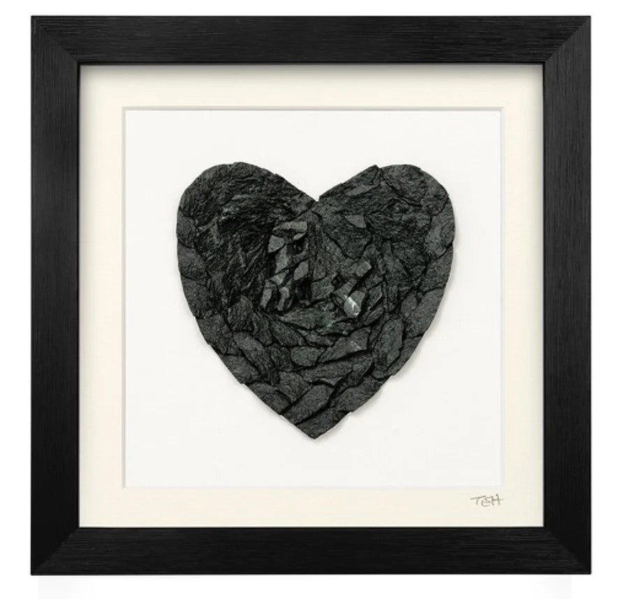 Sculptured Slate Heart Picture
