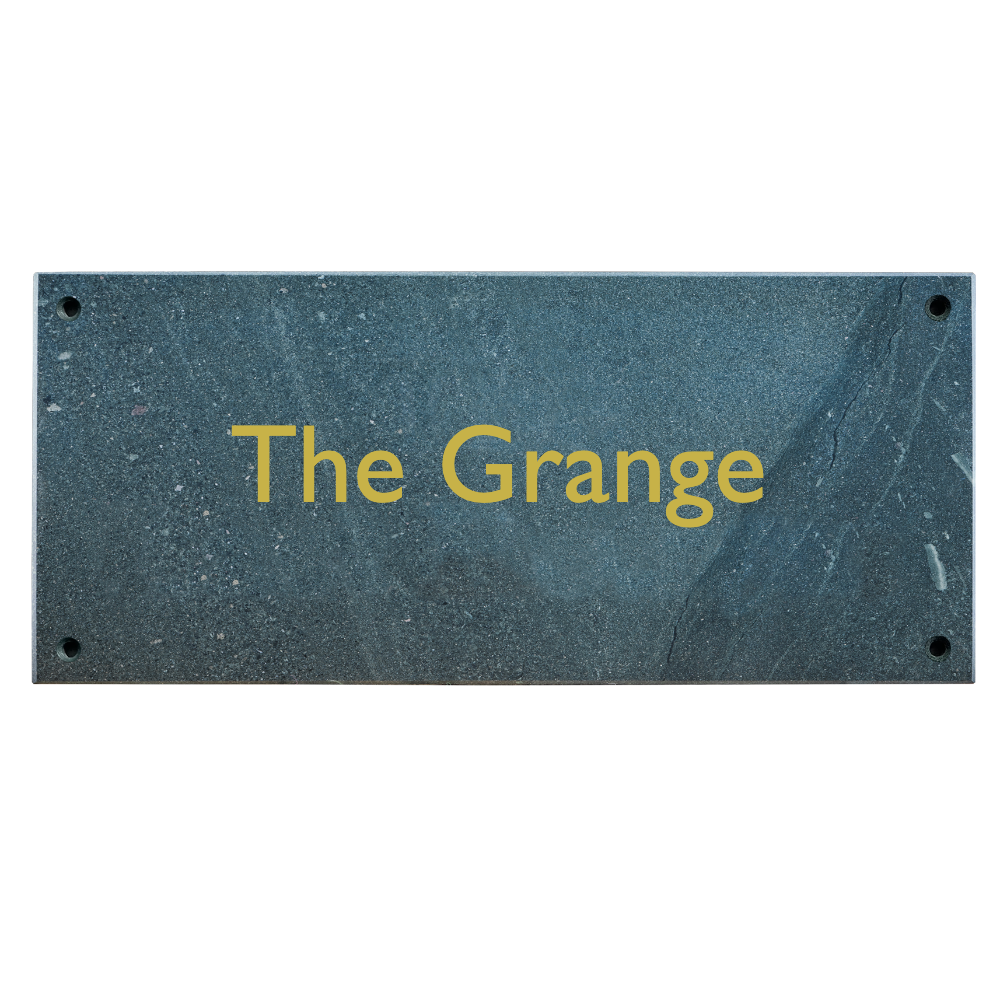 12x5" Single Line House Name Sign - Prices from 100.00 to 199.00