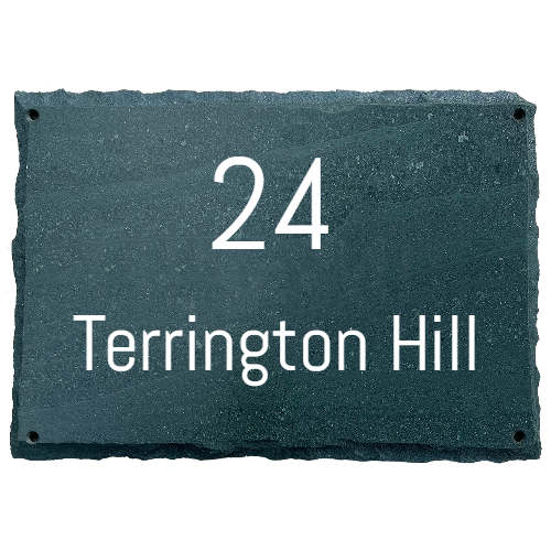 17x12" Two Line House Name Sign - Prices from 100.00 to 199.00